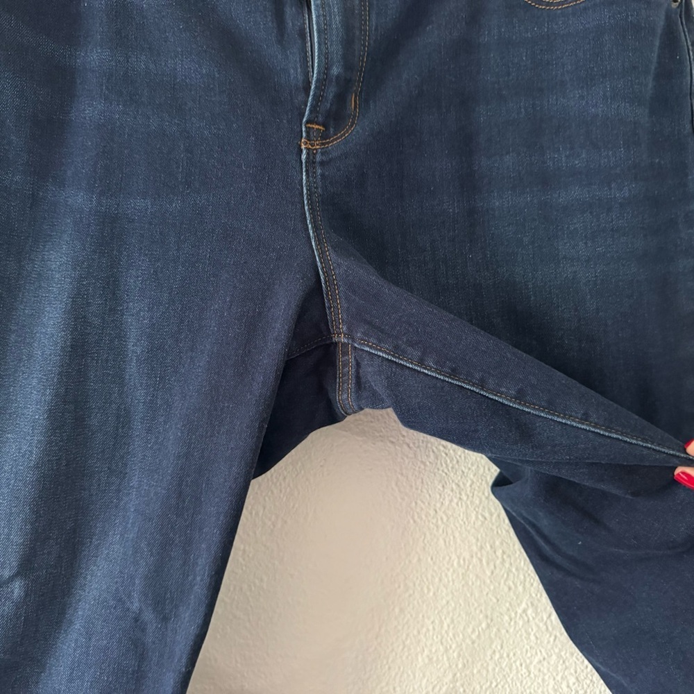 Old Navy Power Straight Plus Size 14 Short Mid Rise Jeans Minimalist Academia - Picture 5 of 11